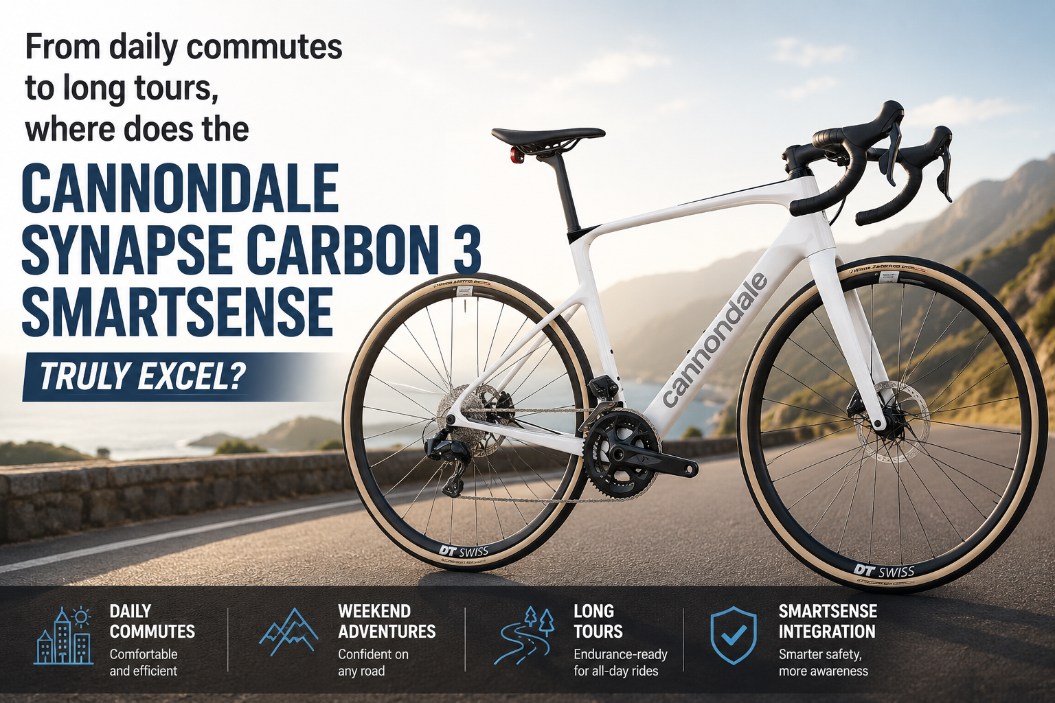 From daily commutes to long tours, where does the "Cannondale Synapse Carbon 3 SmartSense" truly excel?