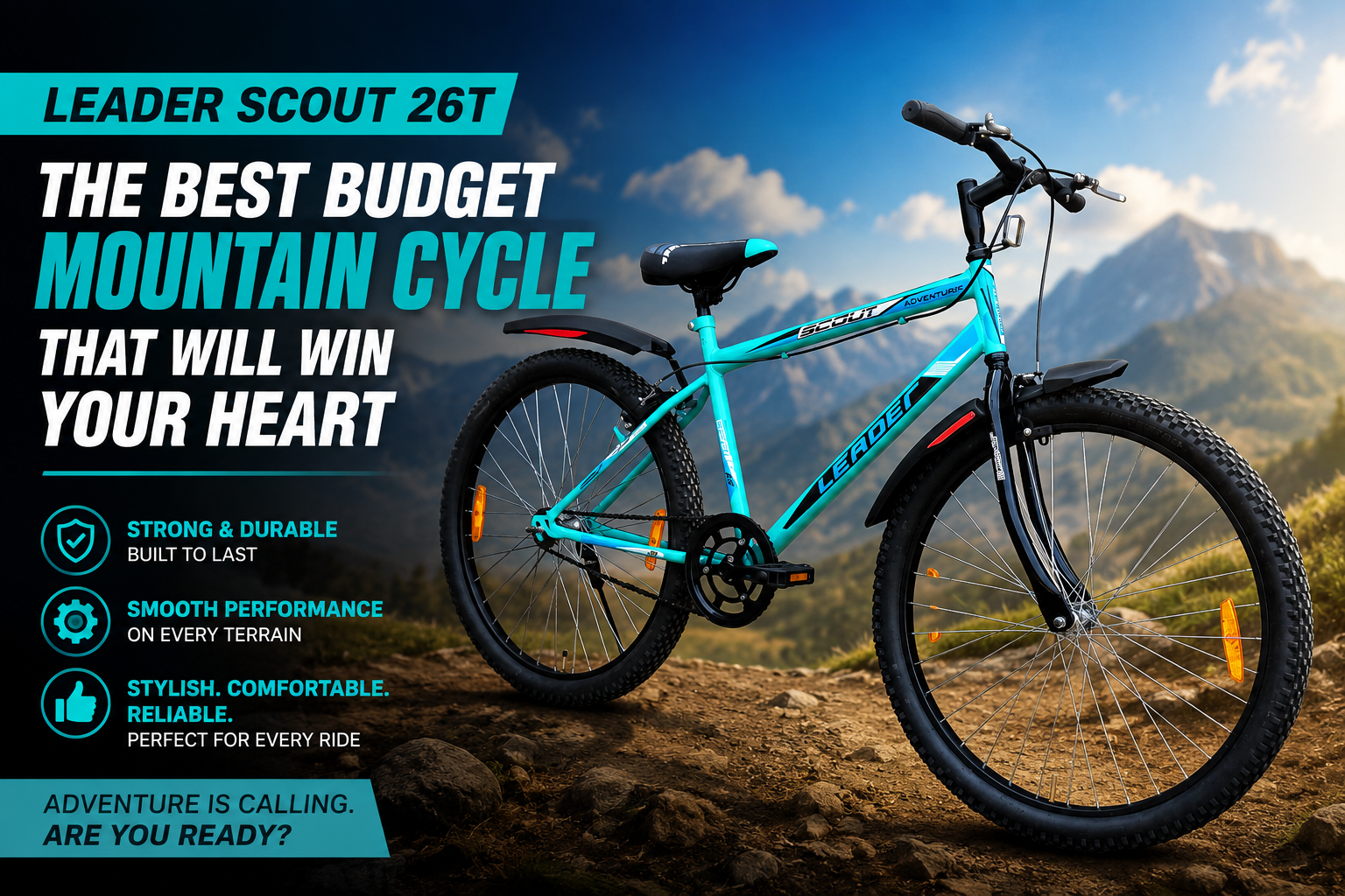 Leader Scout 26T The best budget mountain cycle that will win your heart